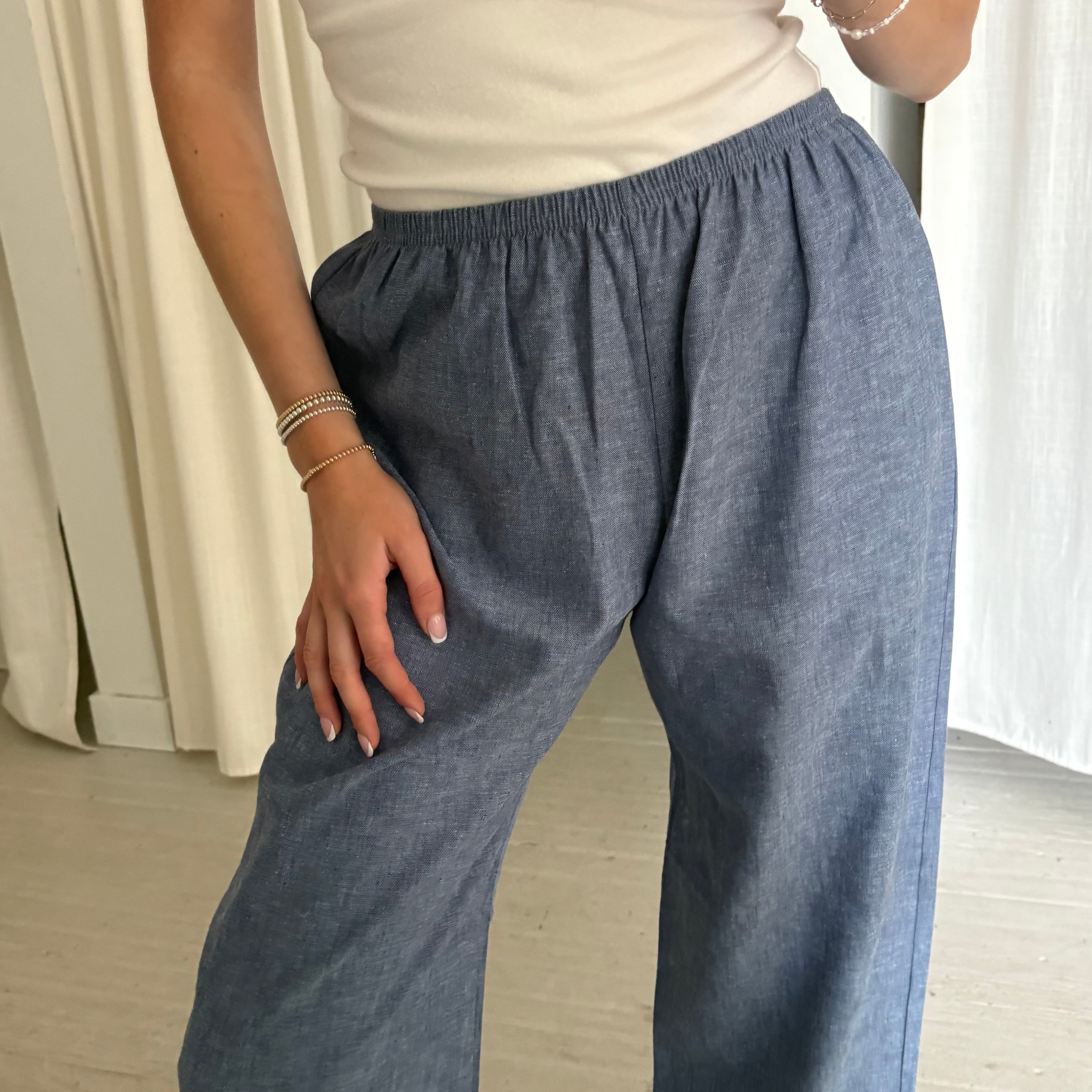 Daily Pant - Denim Chambray