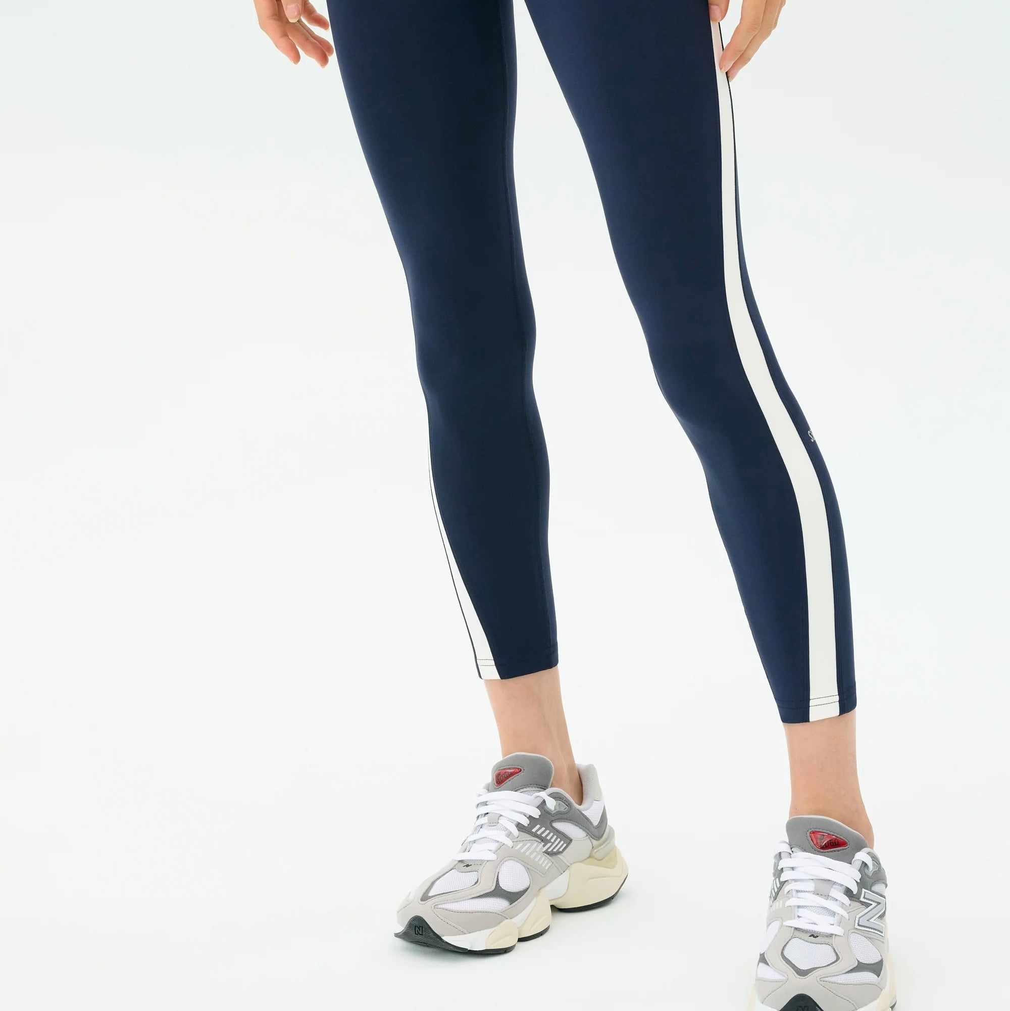 Miles High Waist Rigor 7/8 - Indigo/White