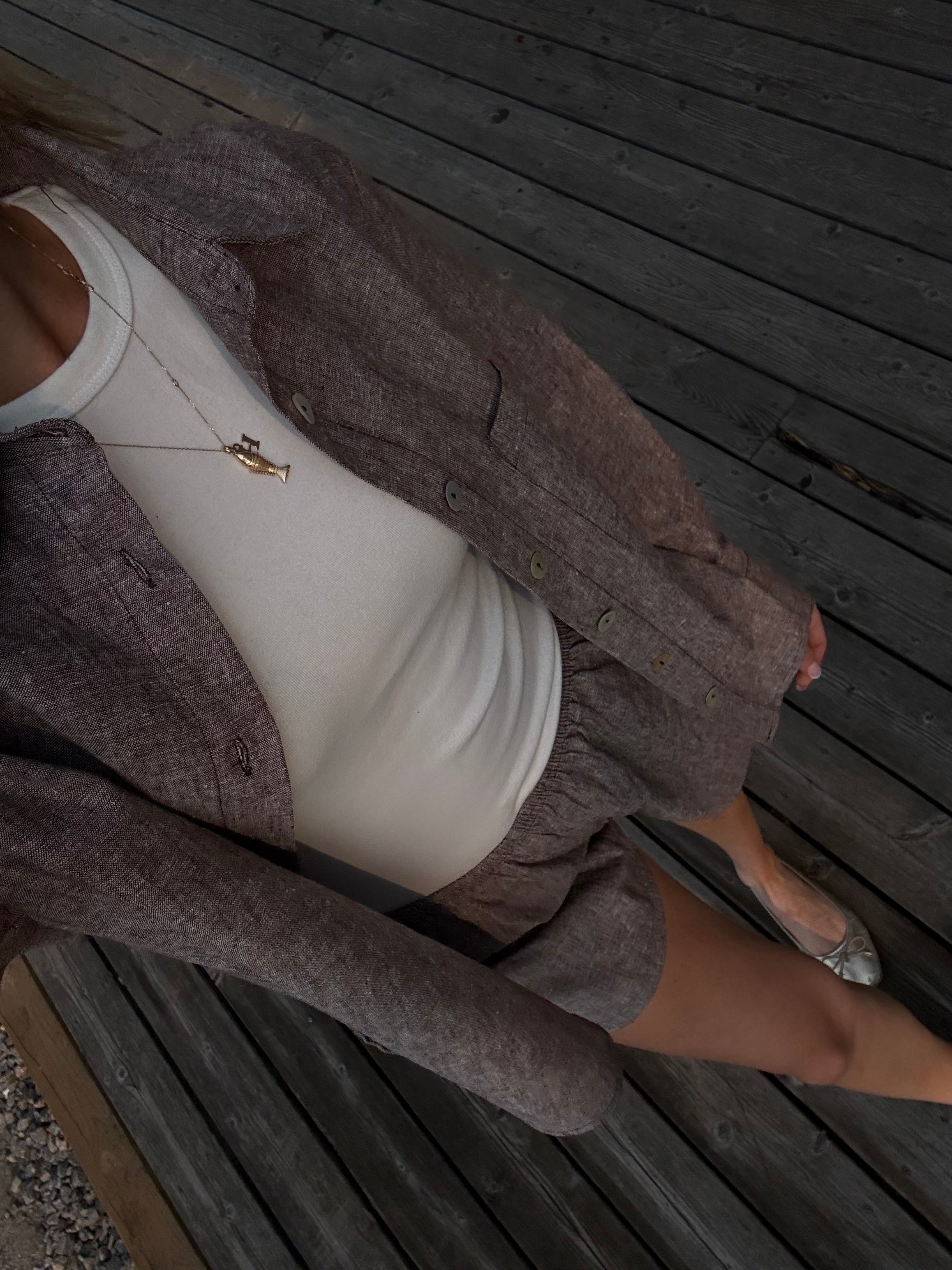 Daily Short - Brown Chambray