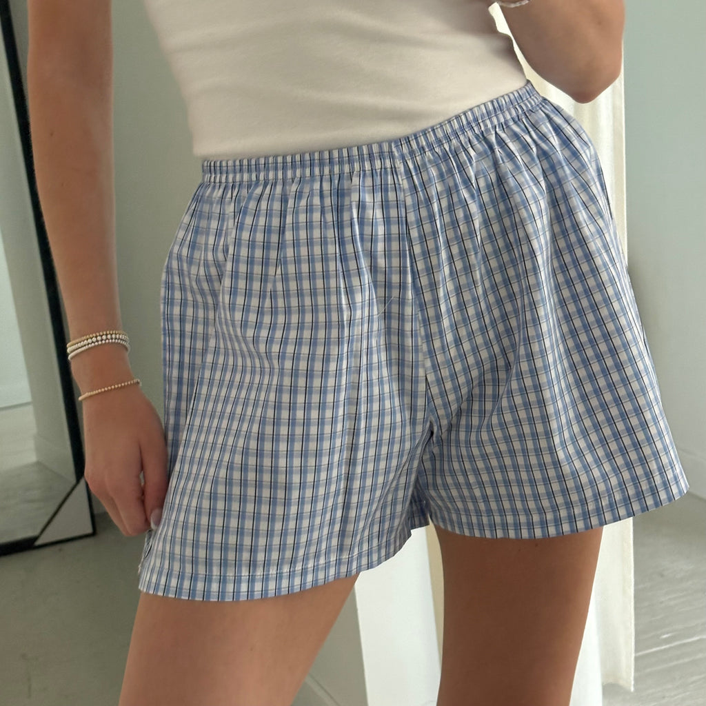 Daily Short - Blue Plaid