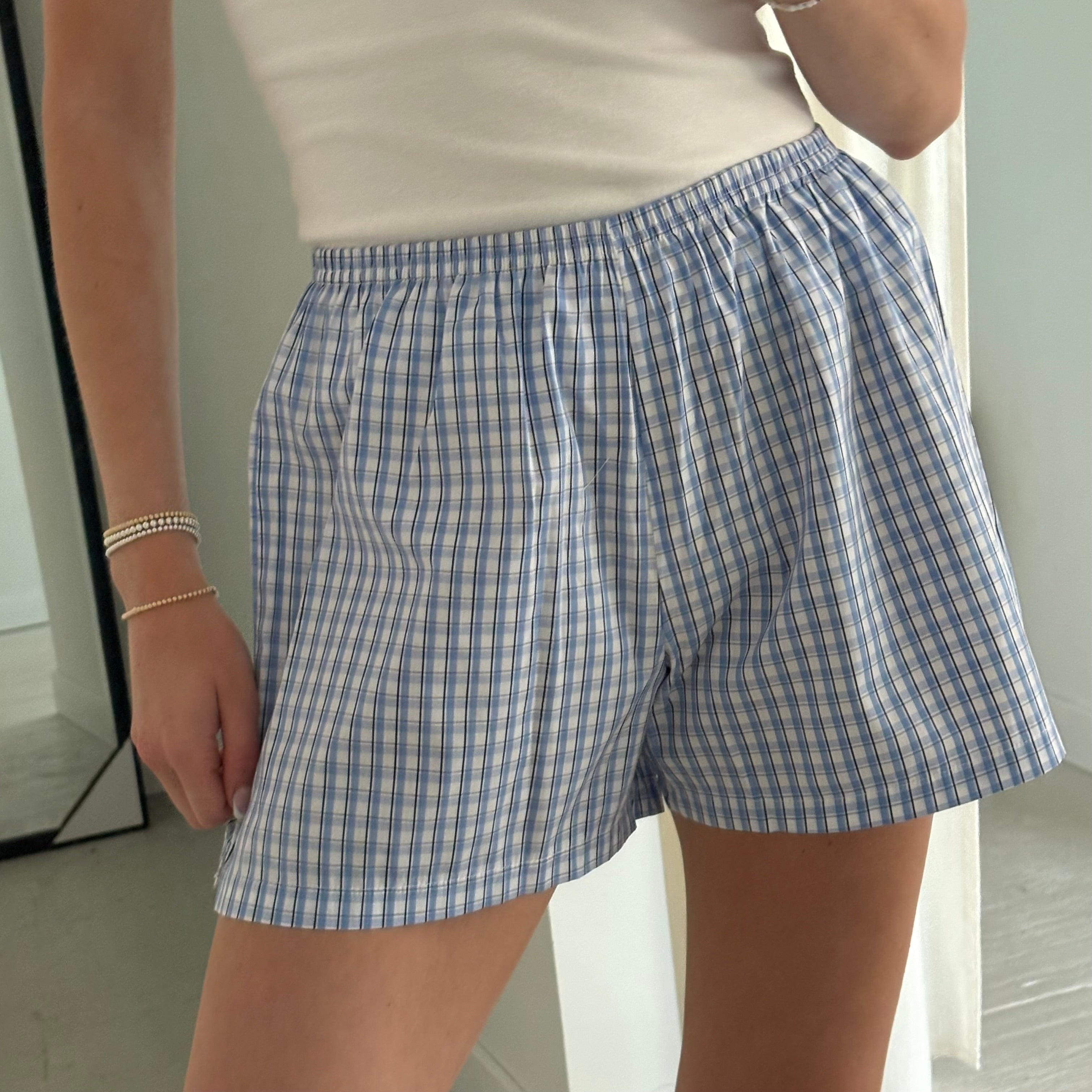 Daily Short - Blue Plaid