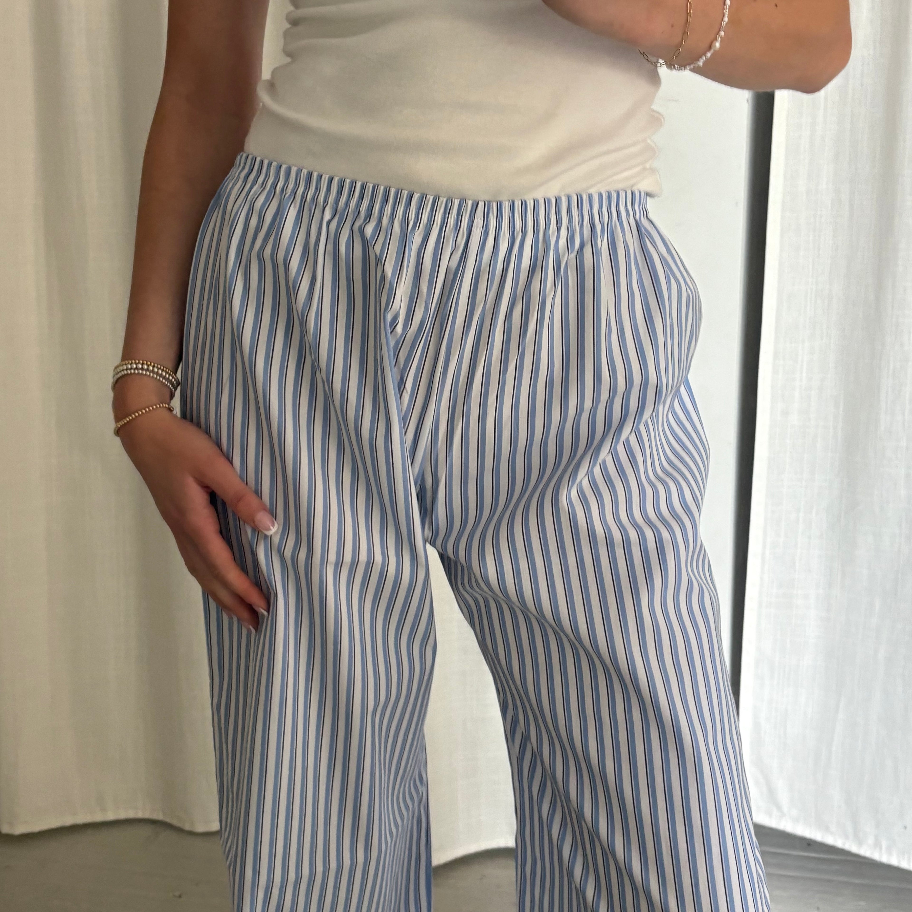 Daily Pant - Blue Stripe