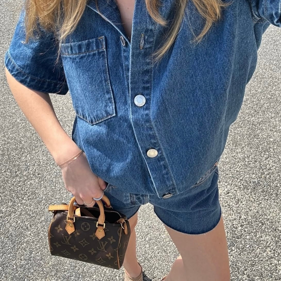PARKE | Short Sleeve Denim Shirt