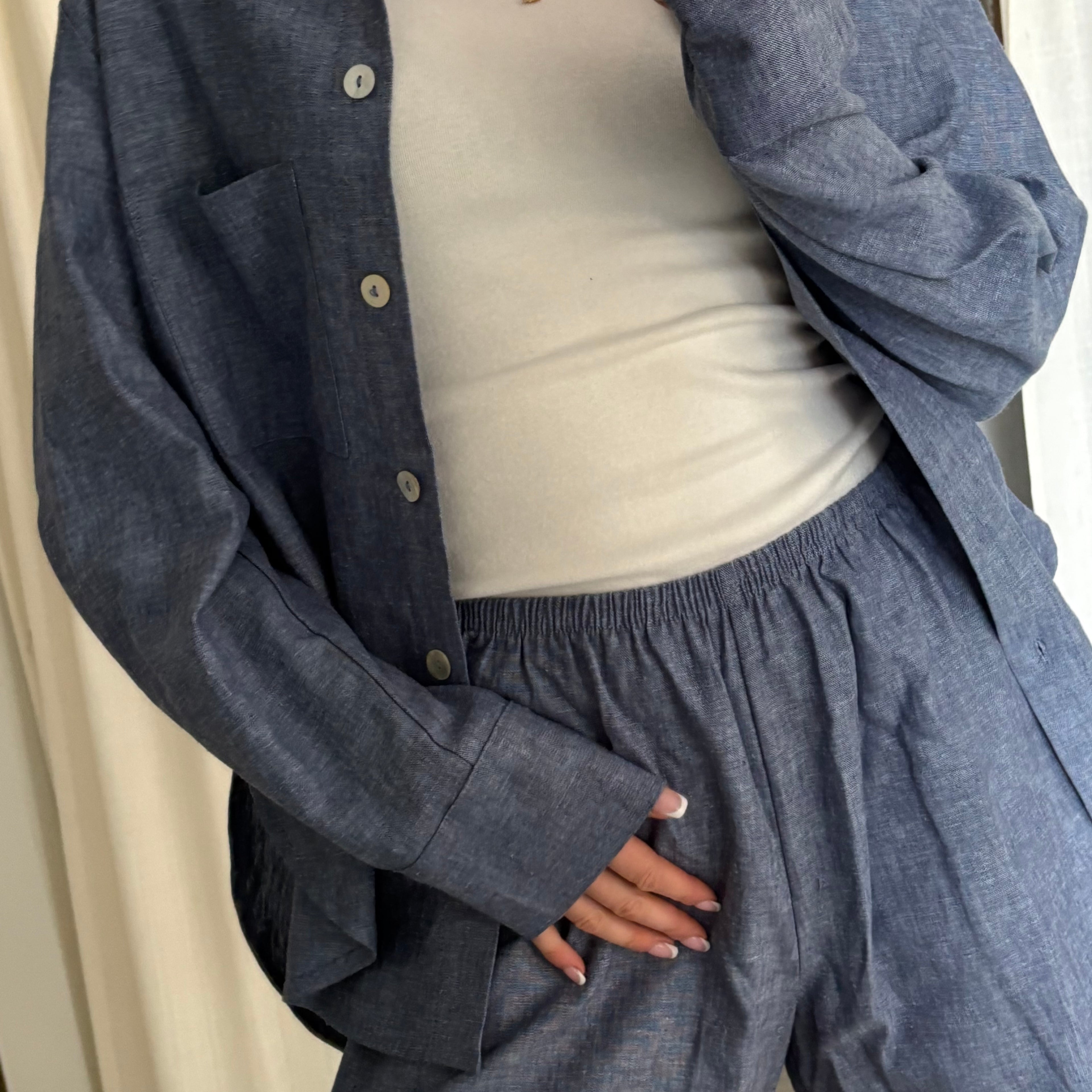 Daily Pant - Denim Chambray