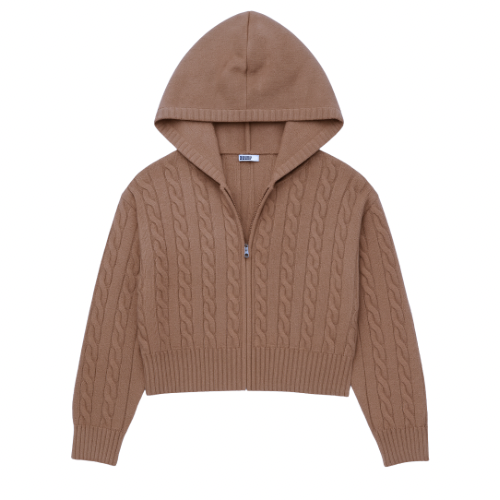 The Rosie Cable Hoodie - PANGOLIAN
