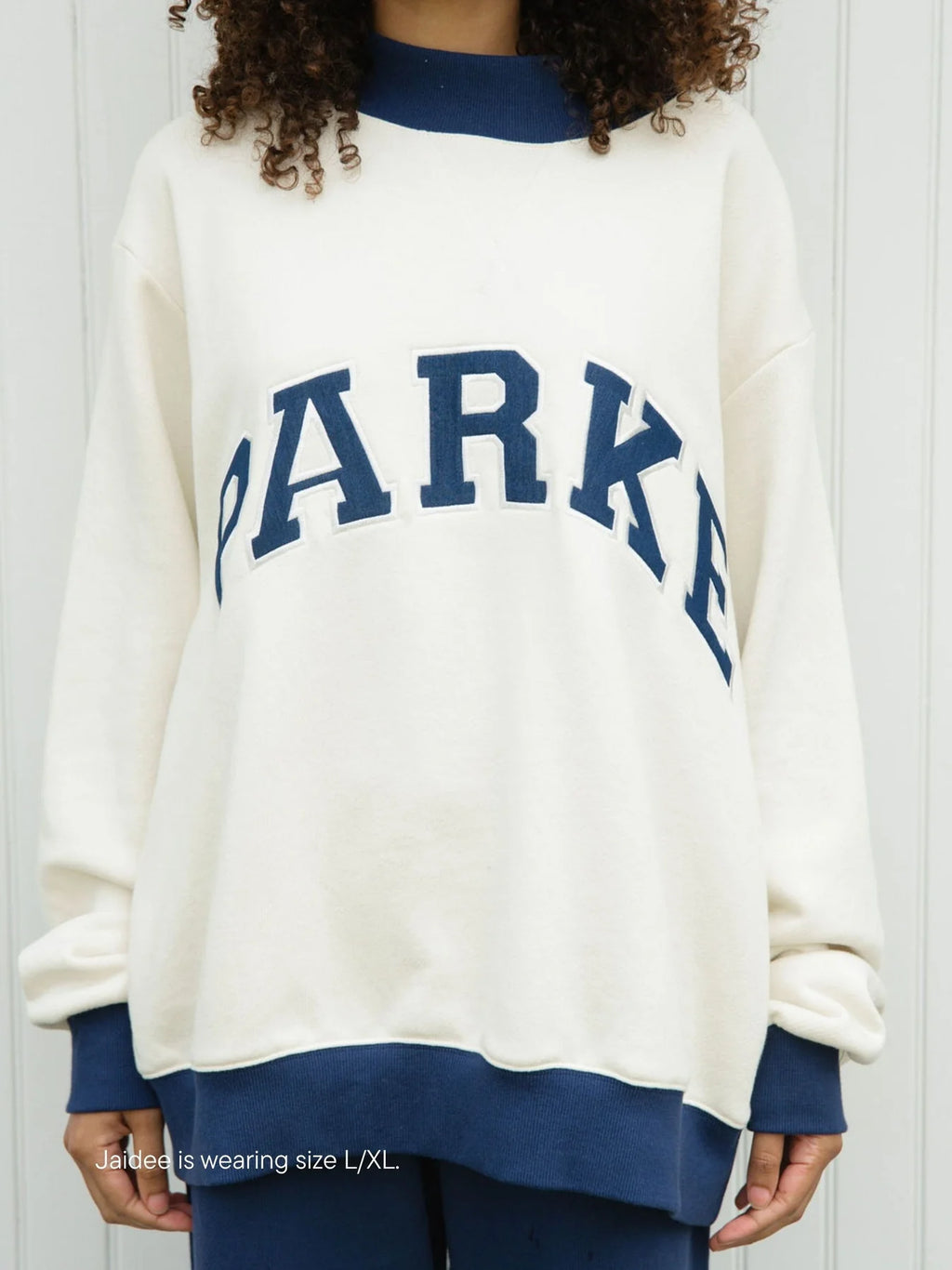 Varsity Mockneck - Cream Two Tone