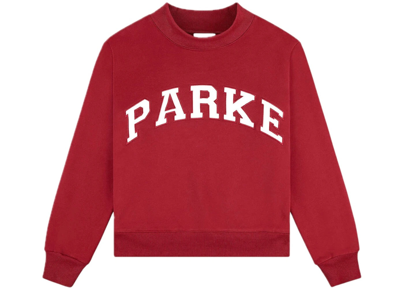 Varsity Mockneck - Burgundy + White