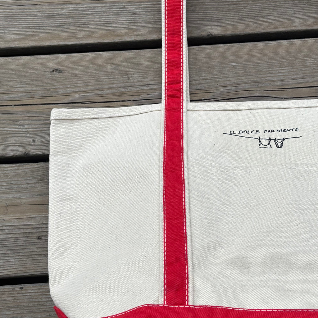 Boat Tote Red (M) - Ill Dolce