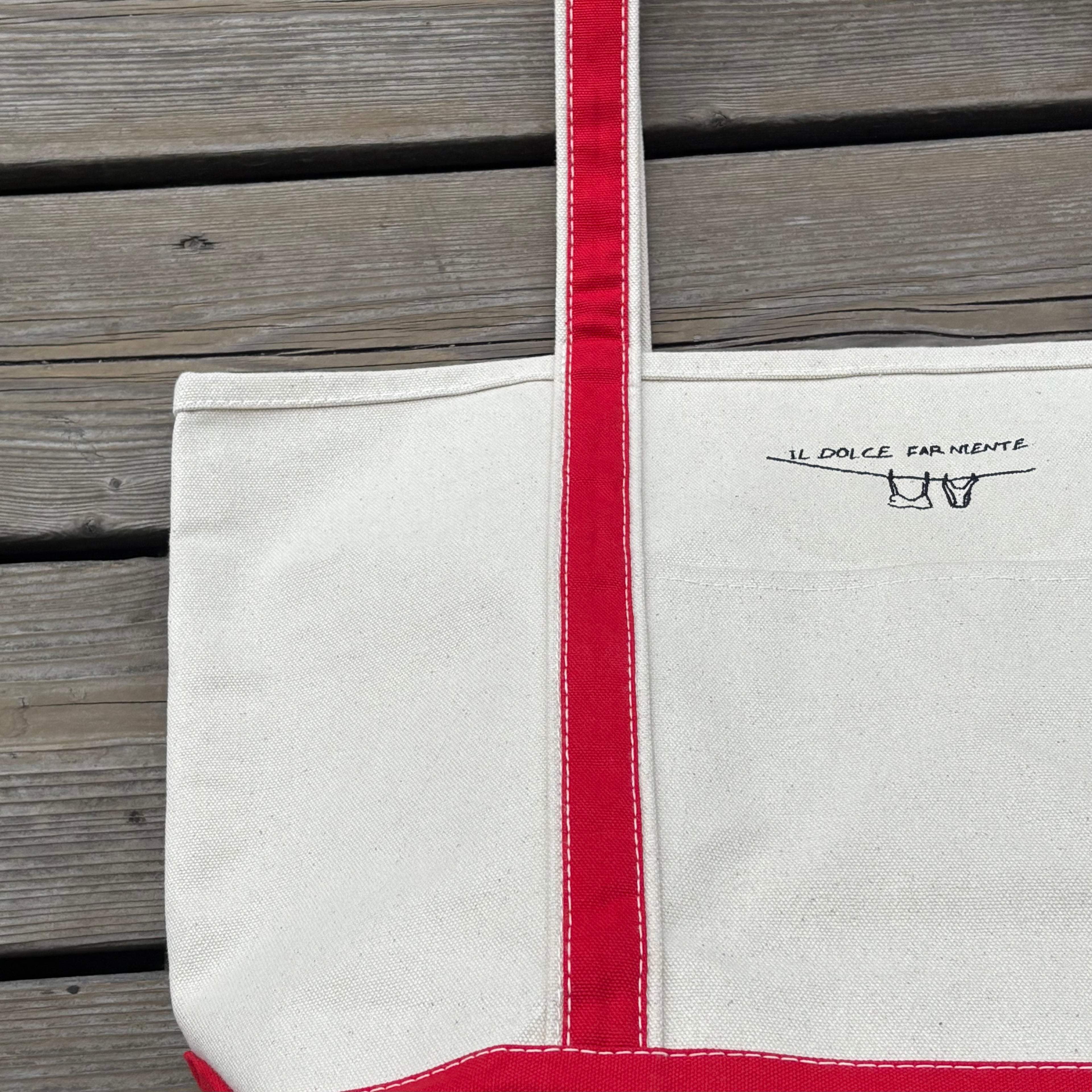 Boat Tote Red (M) - Ill Dolce