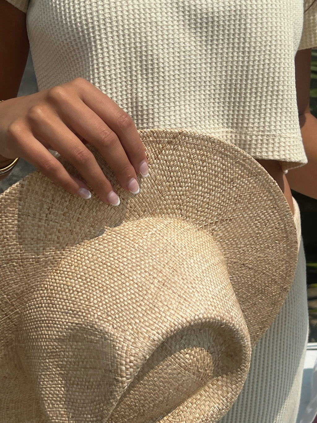 Waffle Crop Tee