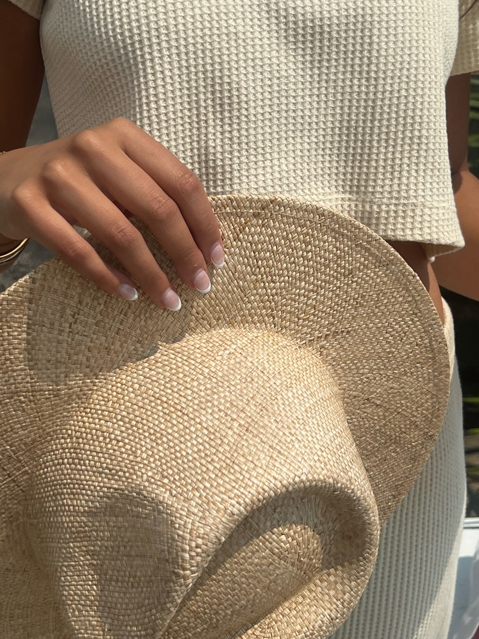 Waffle Crop Tee