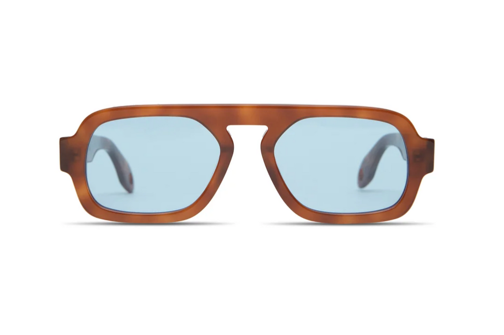 Jane Mini - Light Brown Blue Lens