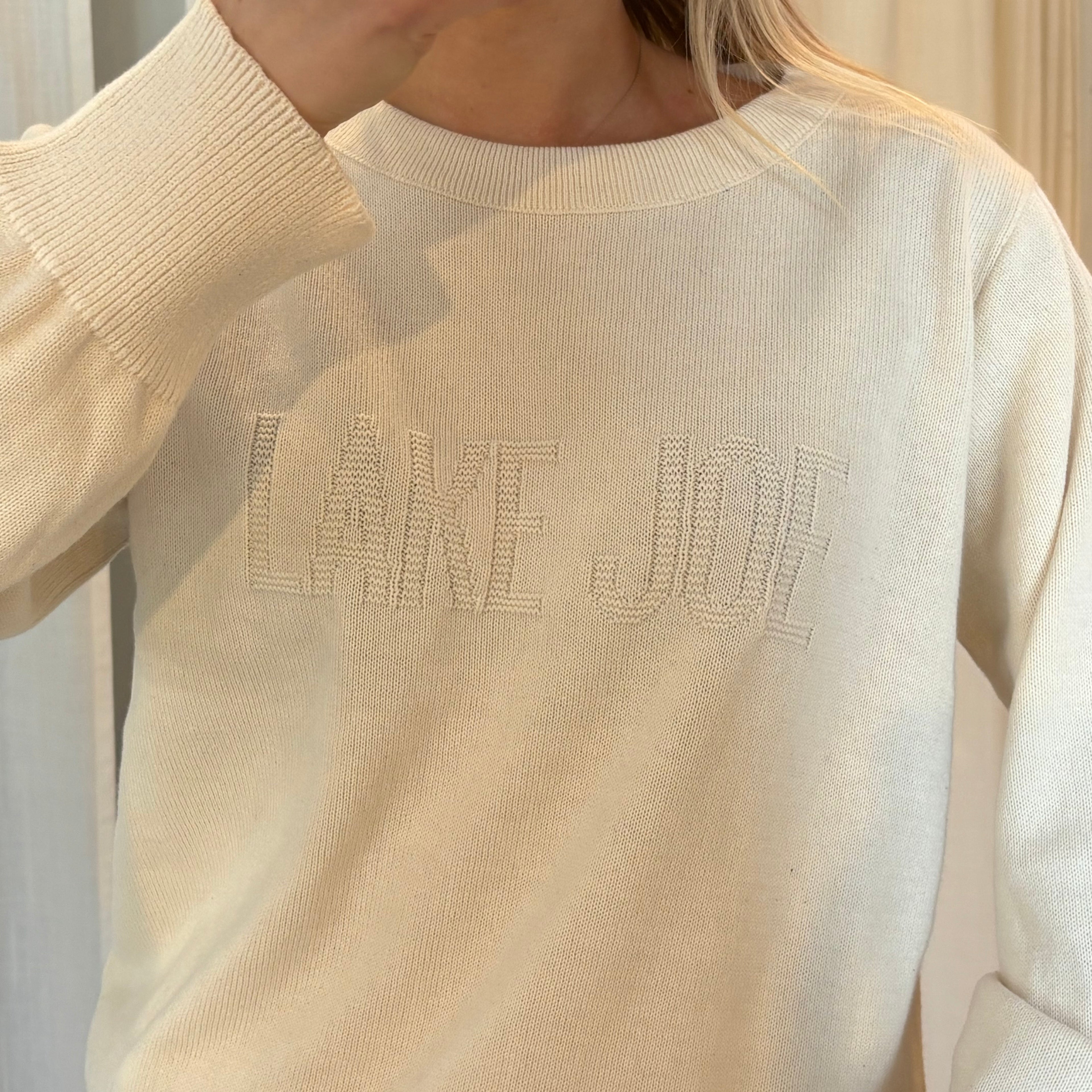 Embossed Knit Sweater