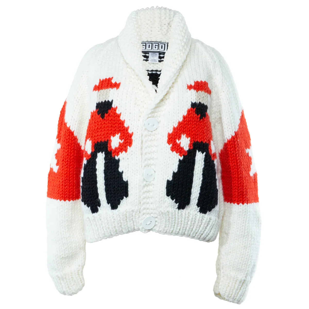 Short Cowboy Cardigan - Snow