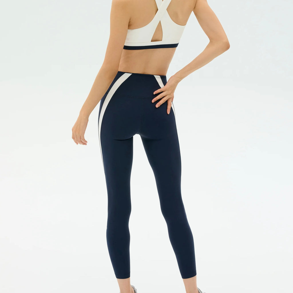 Miles High Waist Rigor 7/8 - Indigo/White