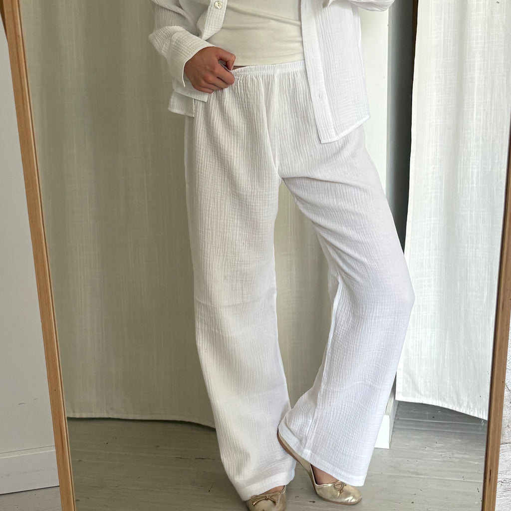 Daily Pant - White Bubble