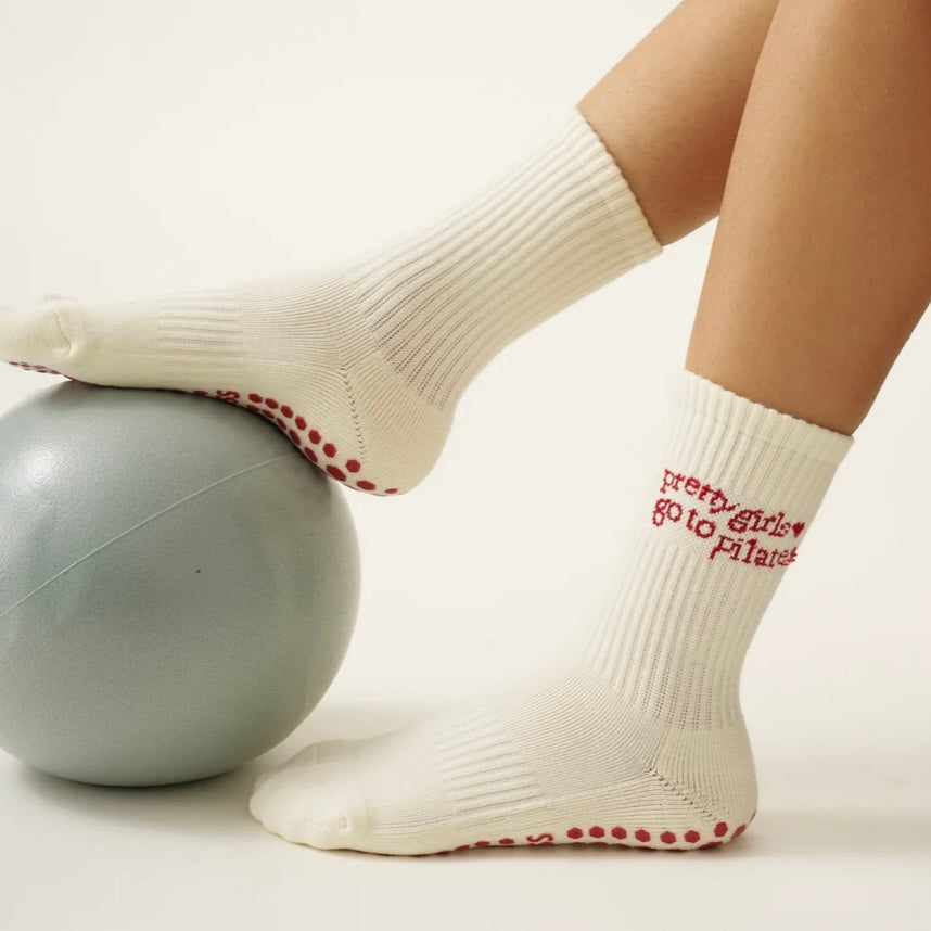 Pretty Girls Pilates Grip Sock