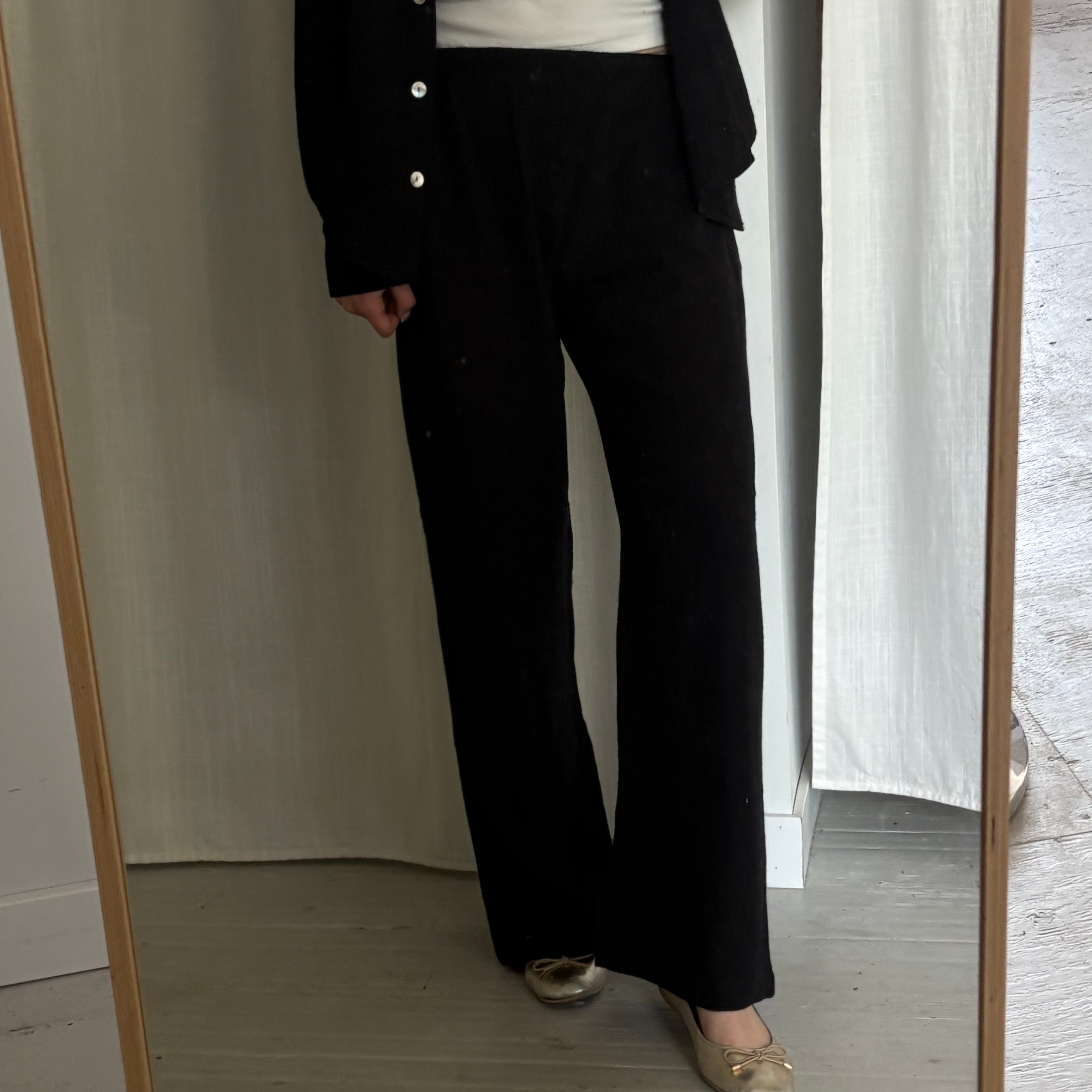 Daily Pant - Black Bubble