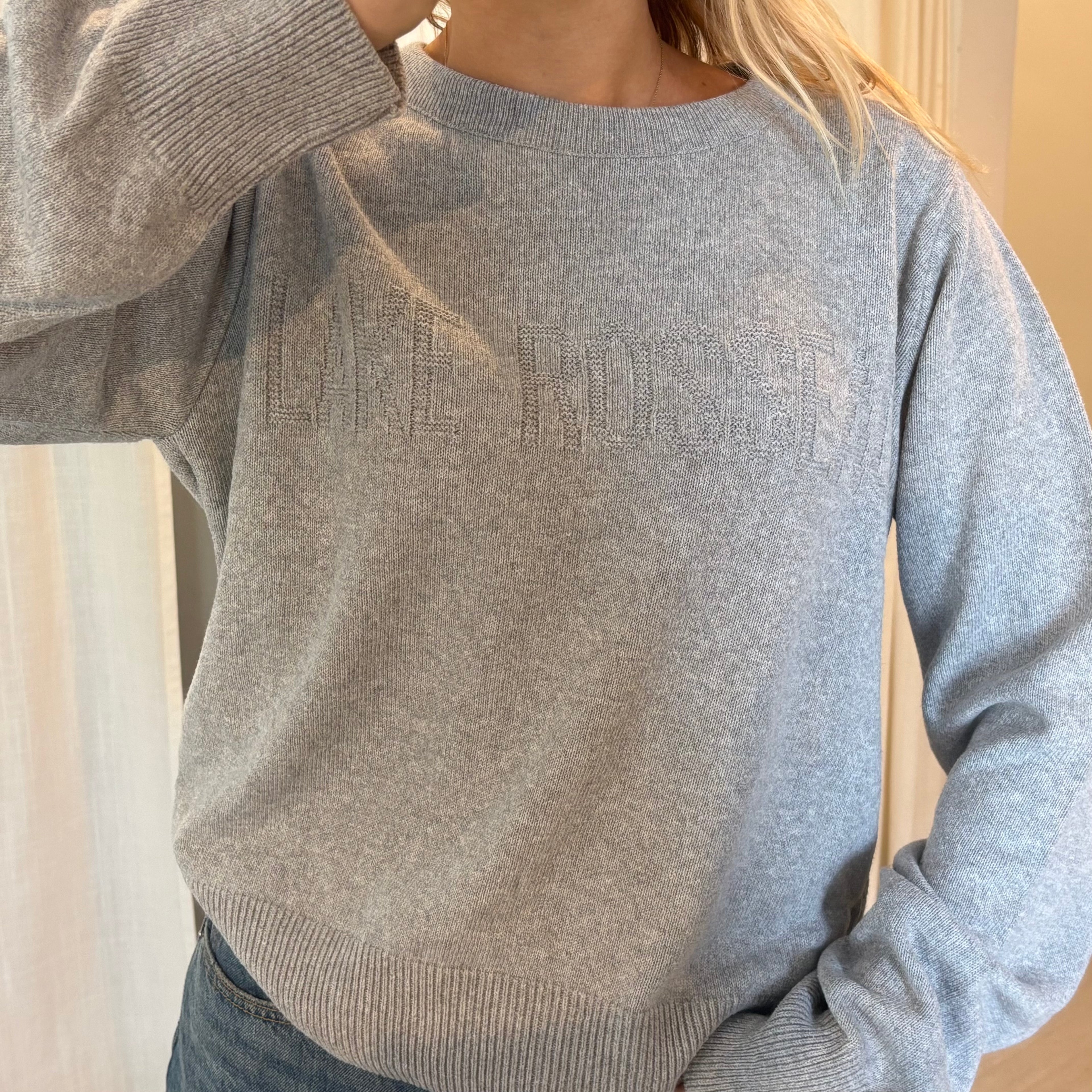 Embossed Knit Sweater