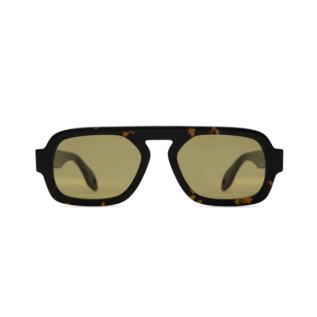 Jane Mini - Dark Brown Tortoise Olive Lens