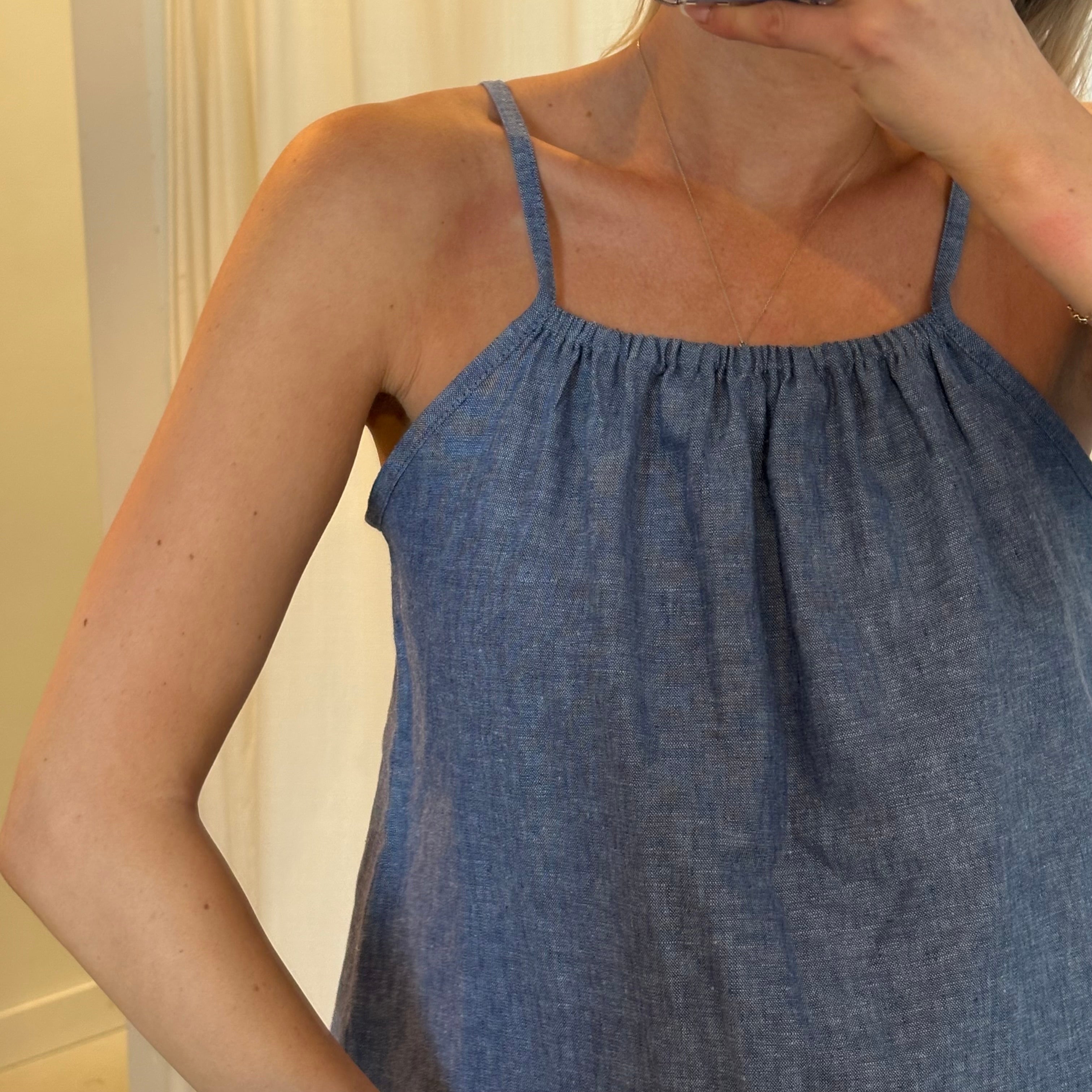 Daily Tank - Blue Chambray