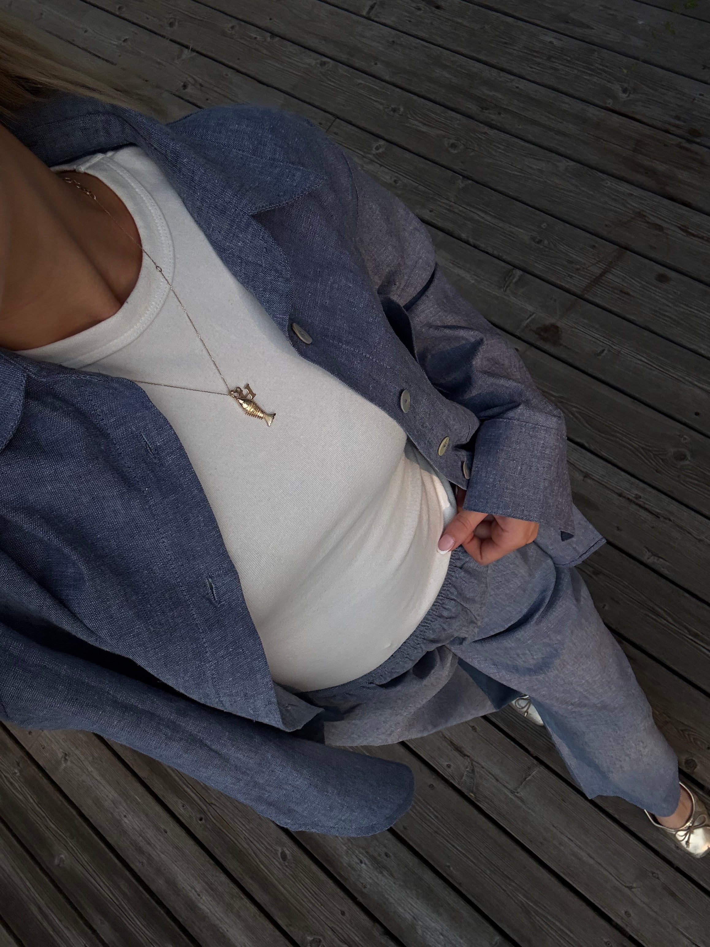 Daily Pant - Denim Chambray