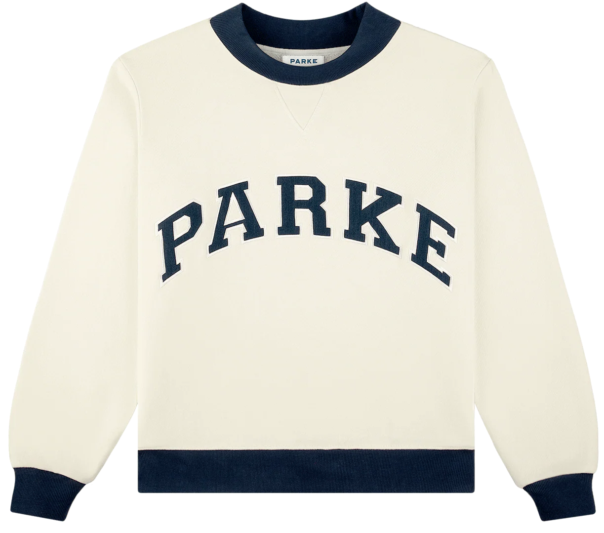 Varsity Mockneck - Cream Two Tone