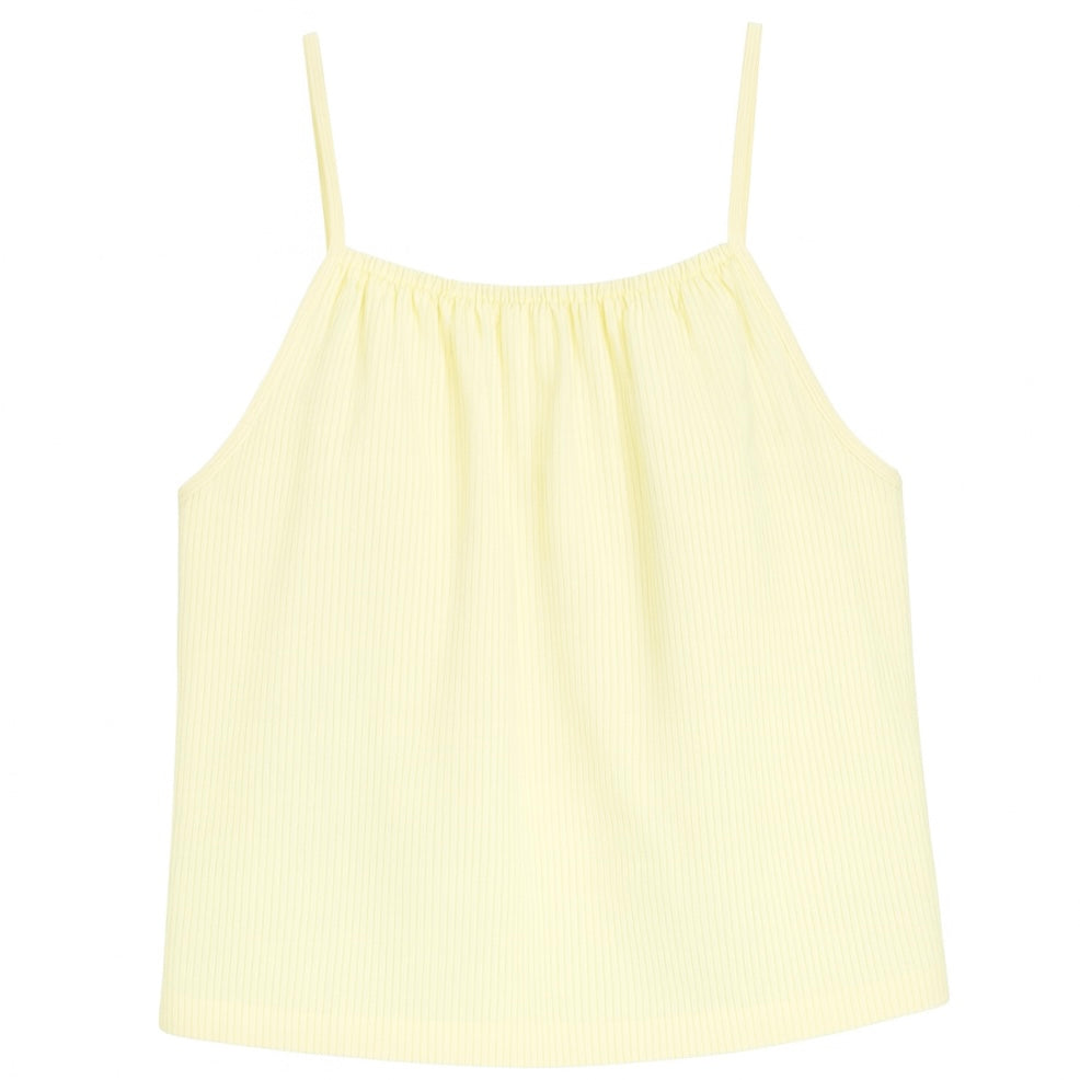 Daily Tank - Yellow Seersucker