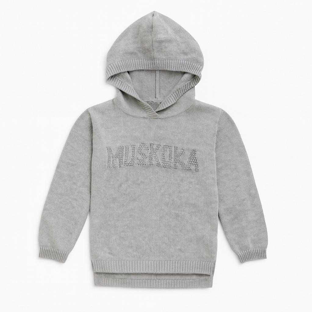Kids Knit Hoodie - Muskoka