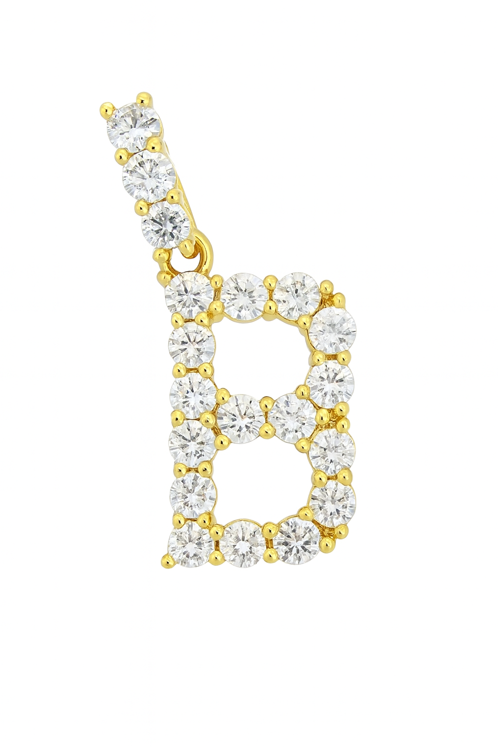 Pave Letter Charm