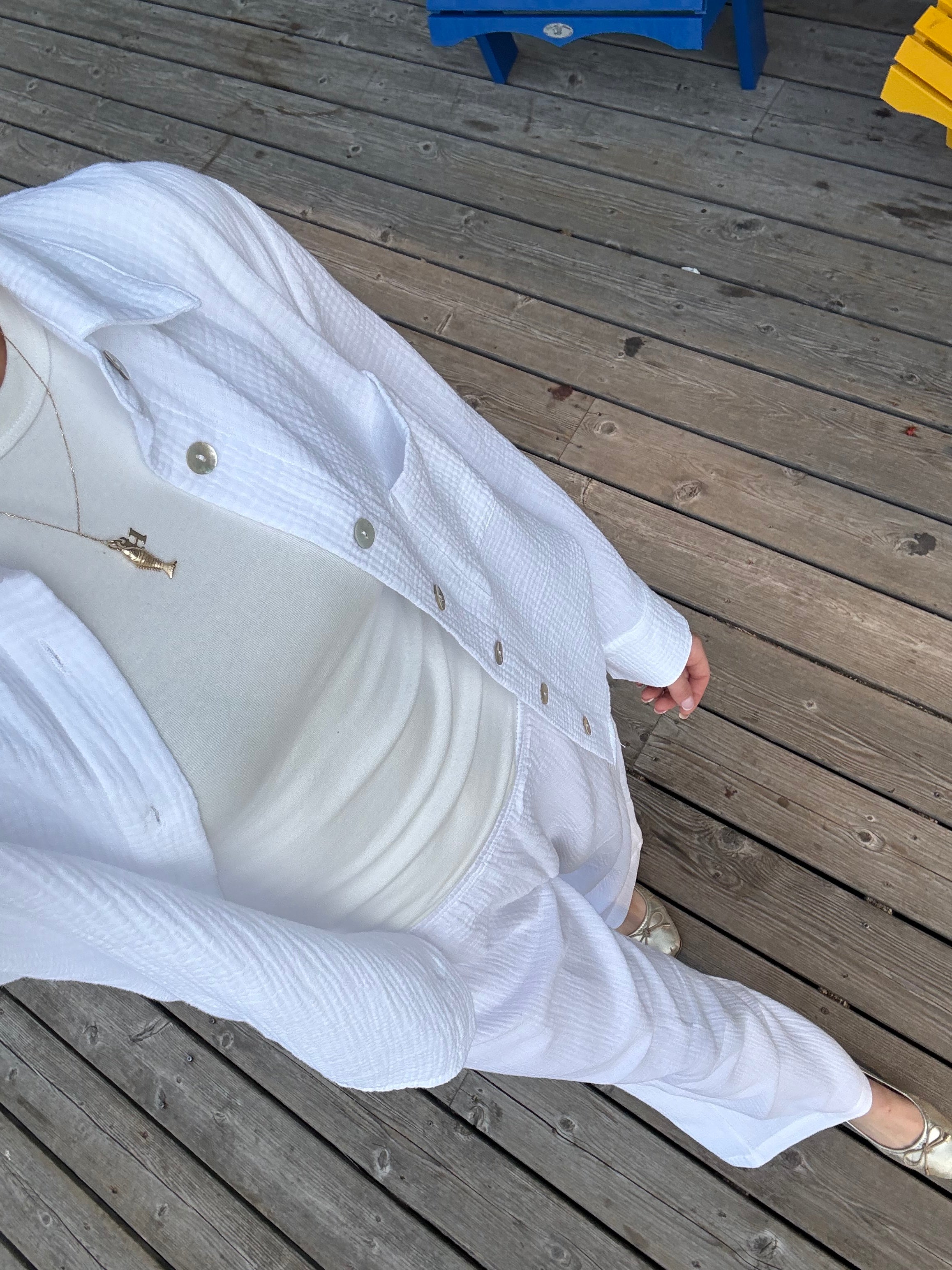 Daily Pant - White Bubble