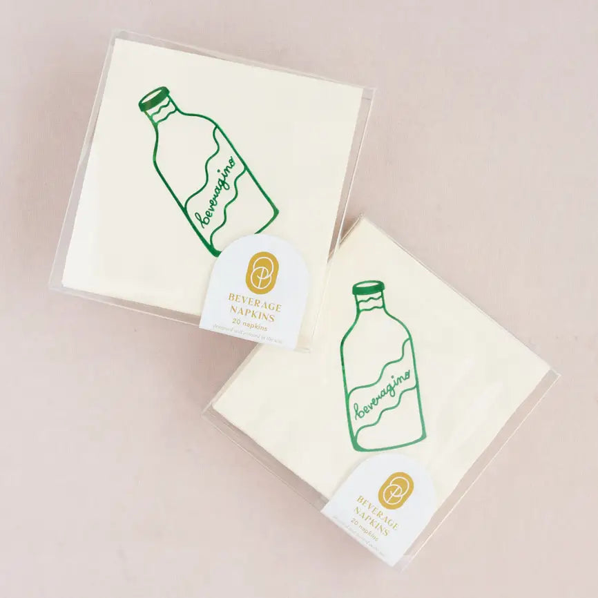 Illustrated Cocktail Napkins