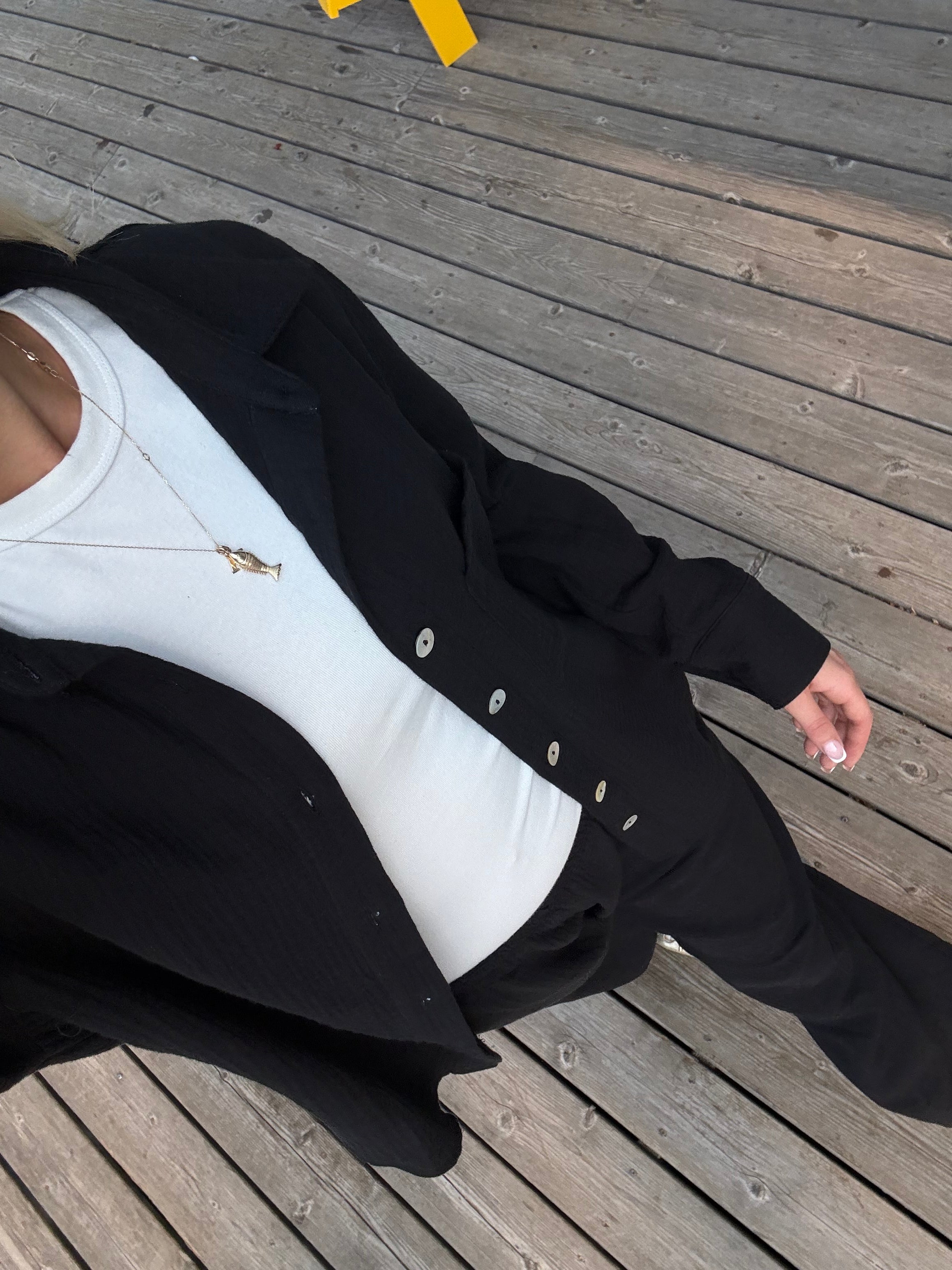 Daily Pant - Black Bubble