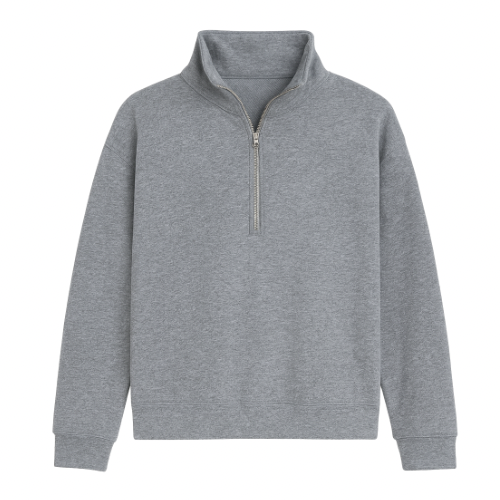 Terry Half Zip Sweater