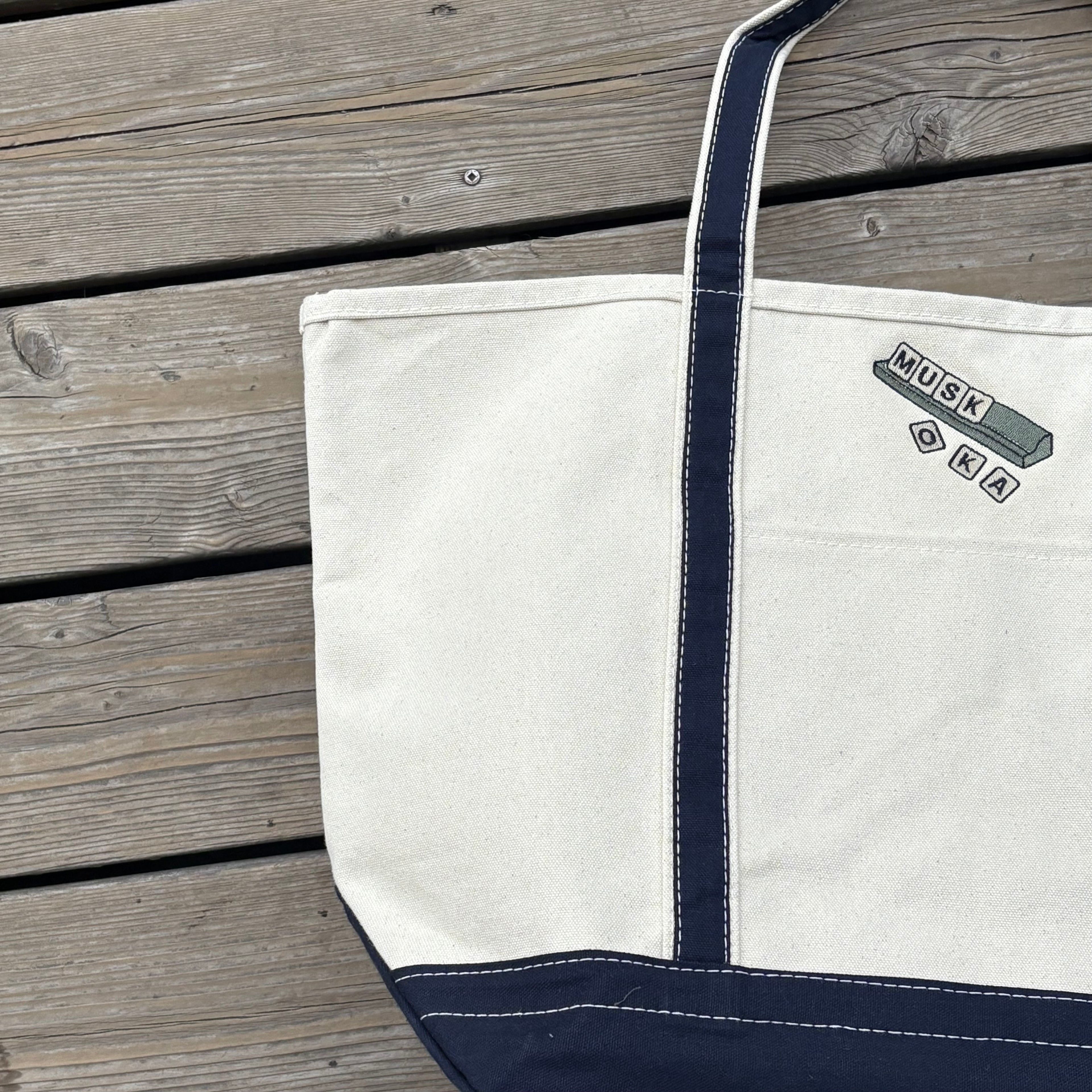 Boat Tote (L) - Muskoka Scrabble