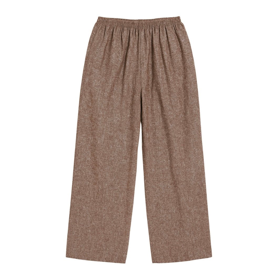 Daily Pant - Brown Chambray