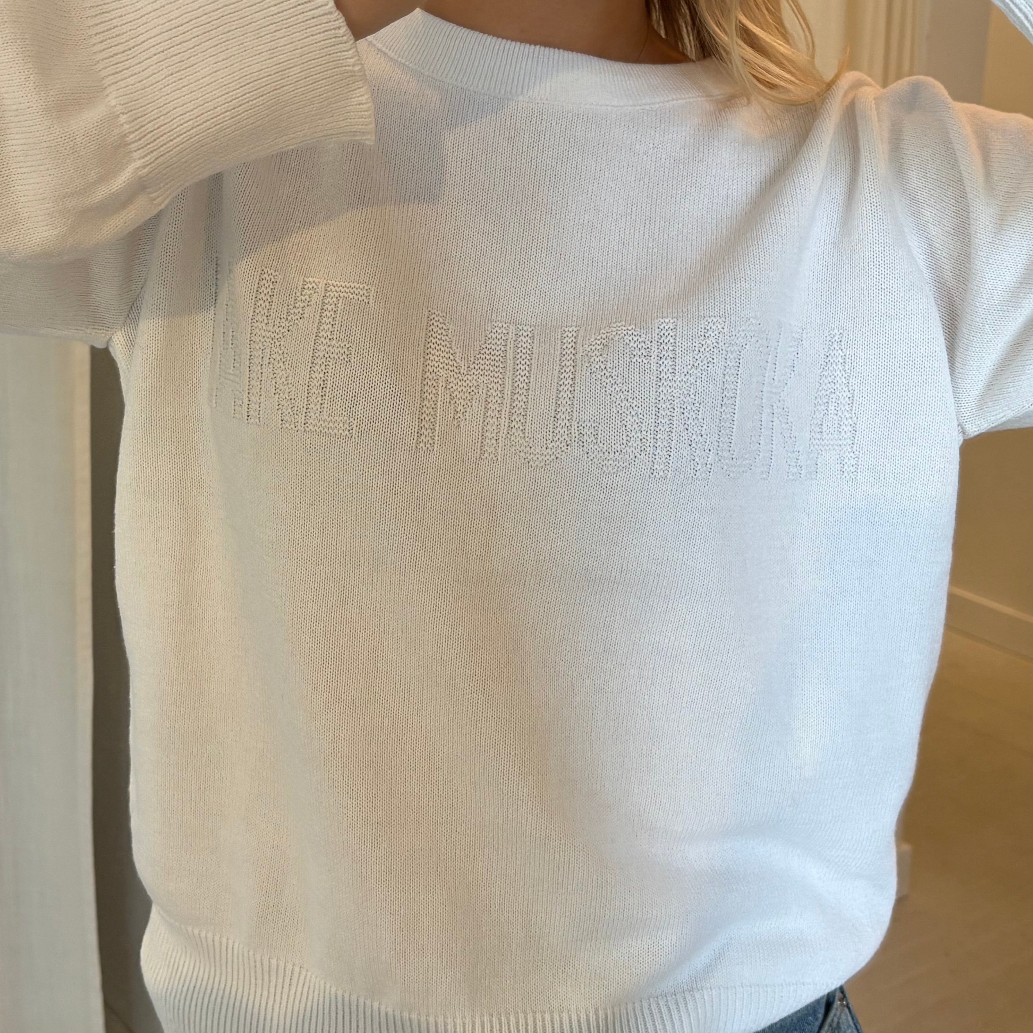 Embossed Knit Sweater