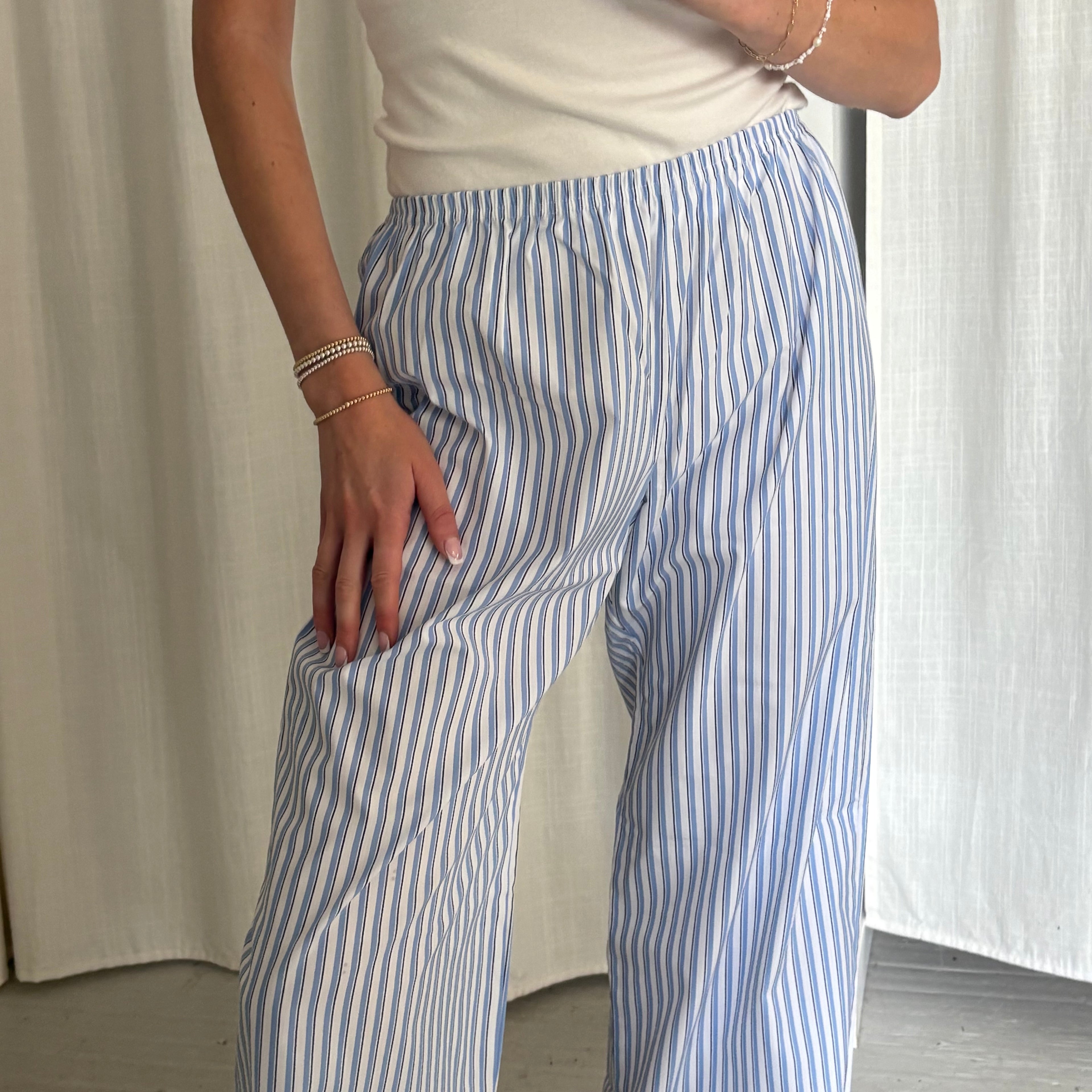 Daily Pant - Blue Stripe