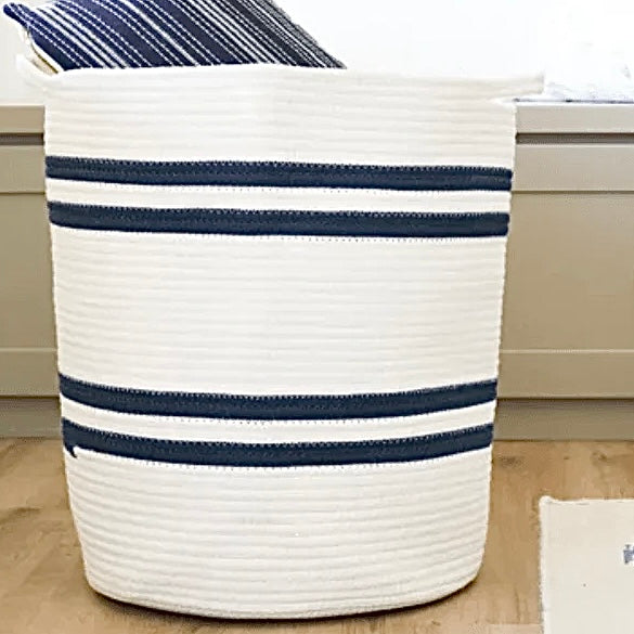 Navy Tall Basket