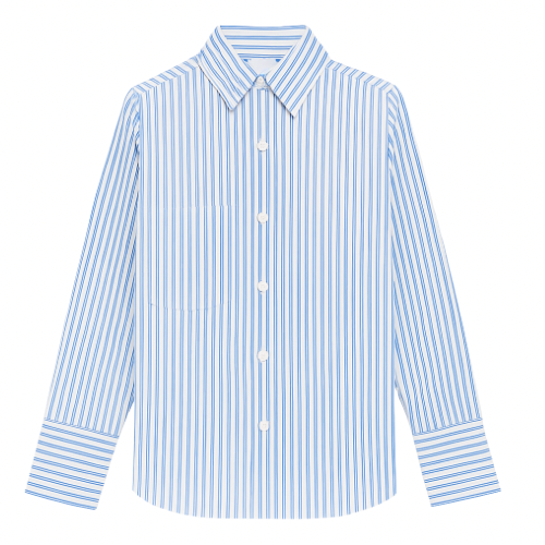 Daily Button Up - Blue Stripe