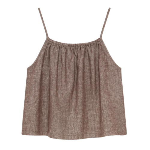 Daily Tank - Brown Chambray