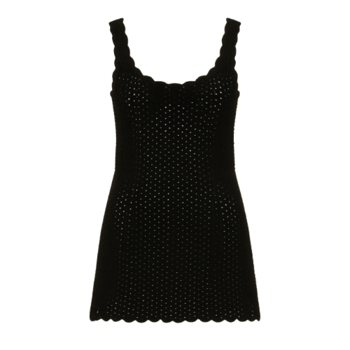 Annie Crochet Dress - Black