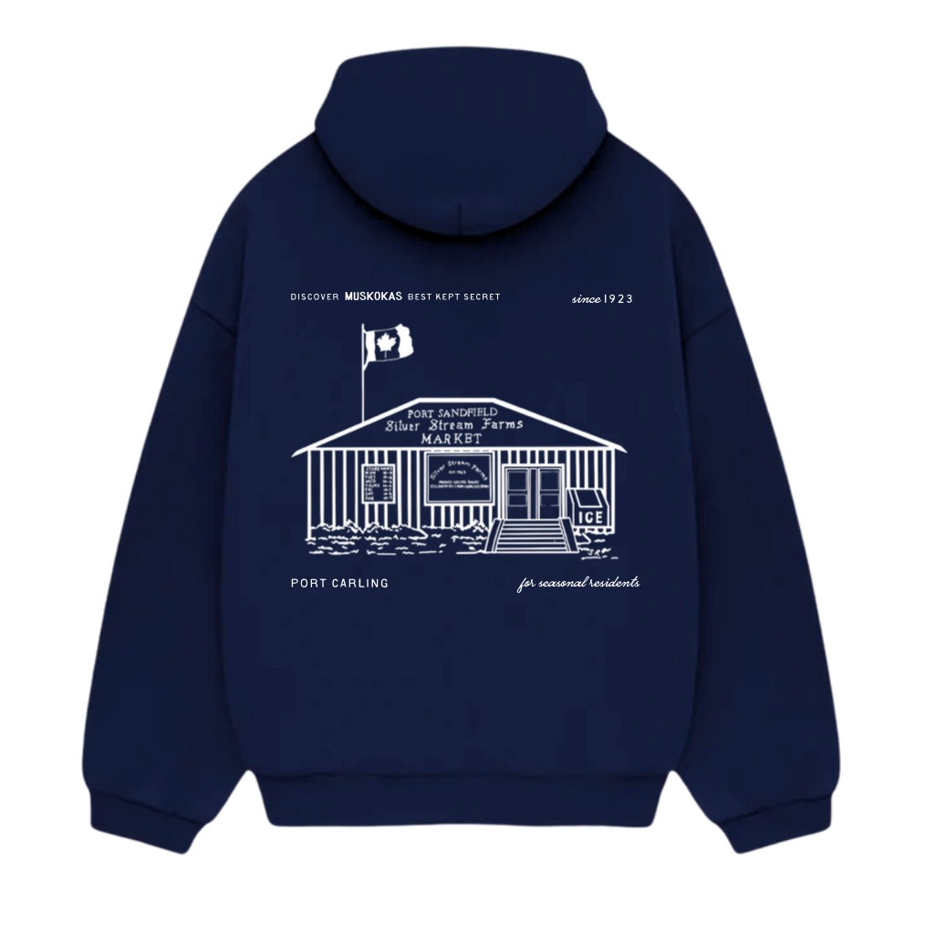 Graphic Hoodie - Silver Stream Farms Building