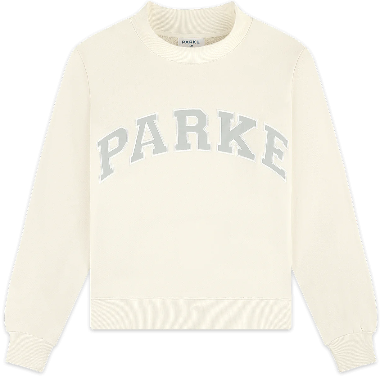 Bridal Varsity Mockneck - Cream/Something Blue