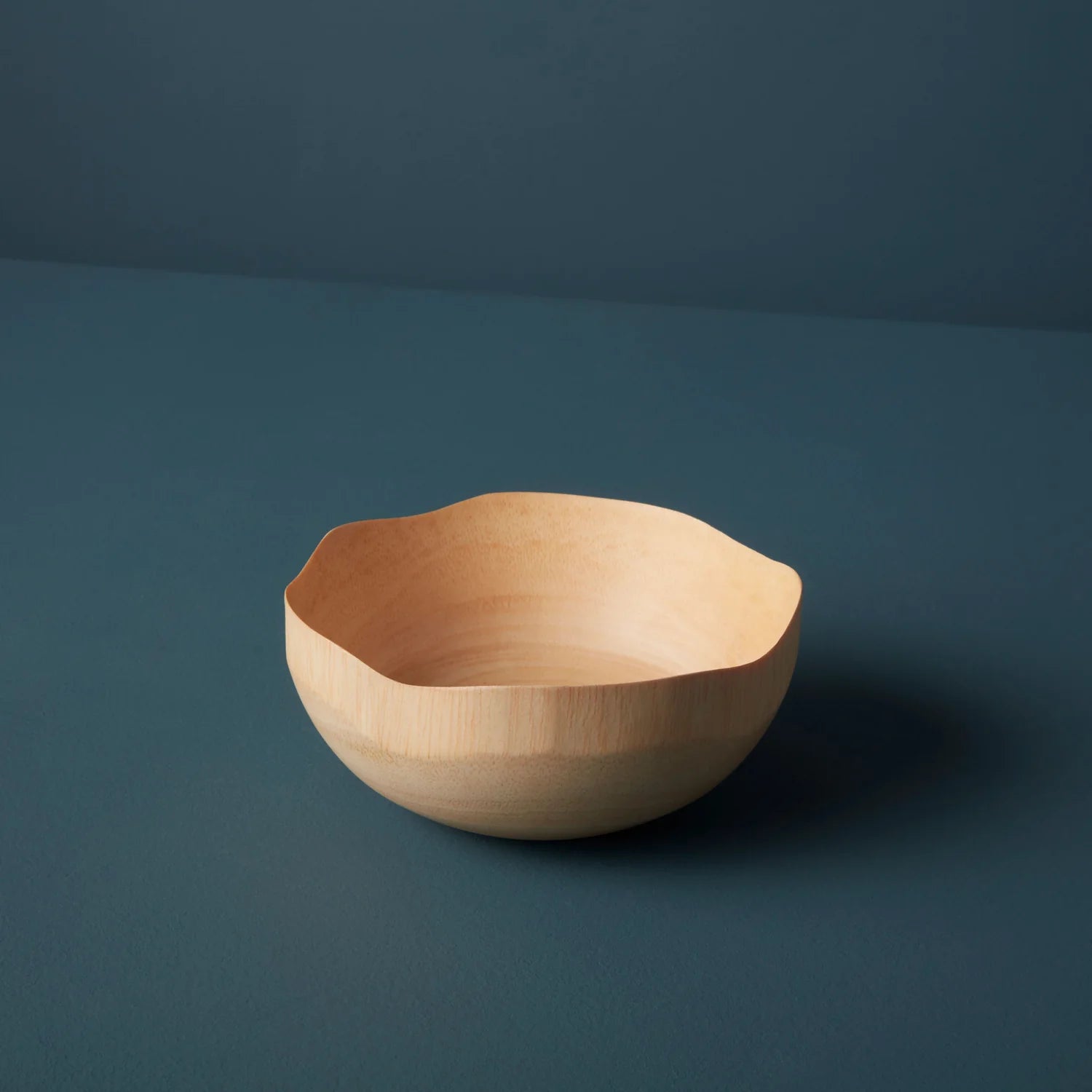 Kiln Mango Wood Wave Edge Bowl - Small