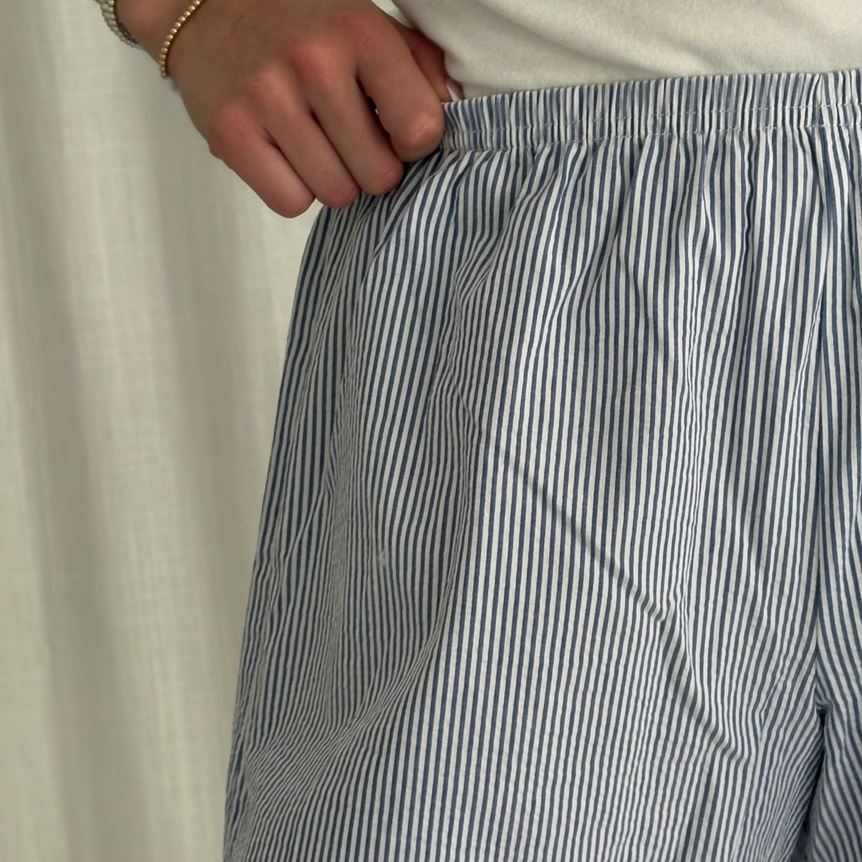 Daily Short - Blue Seersucker