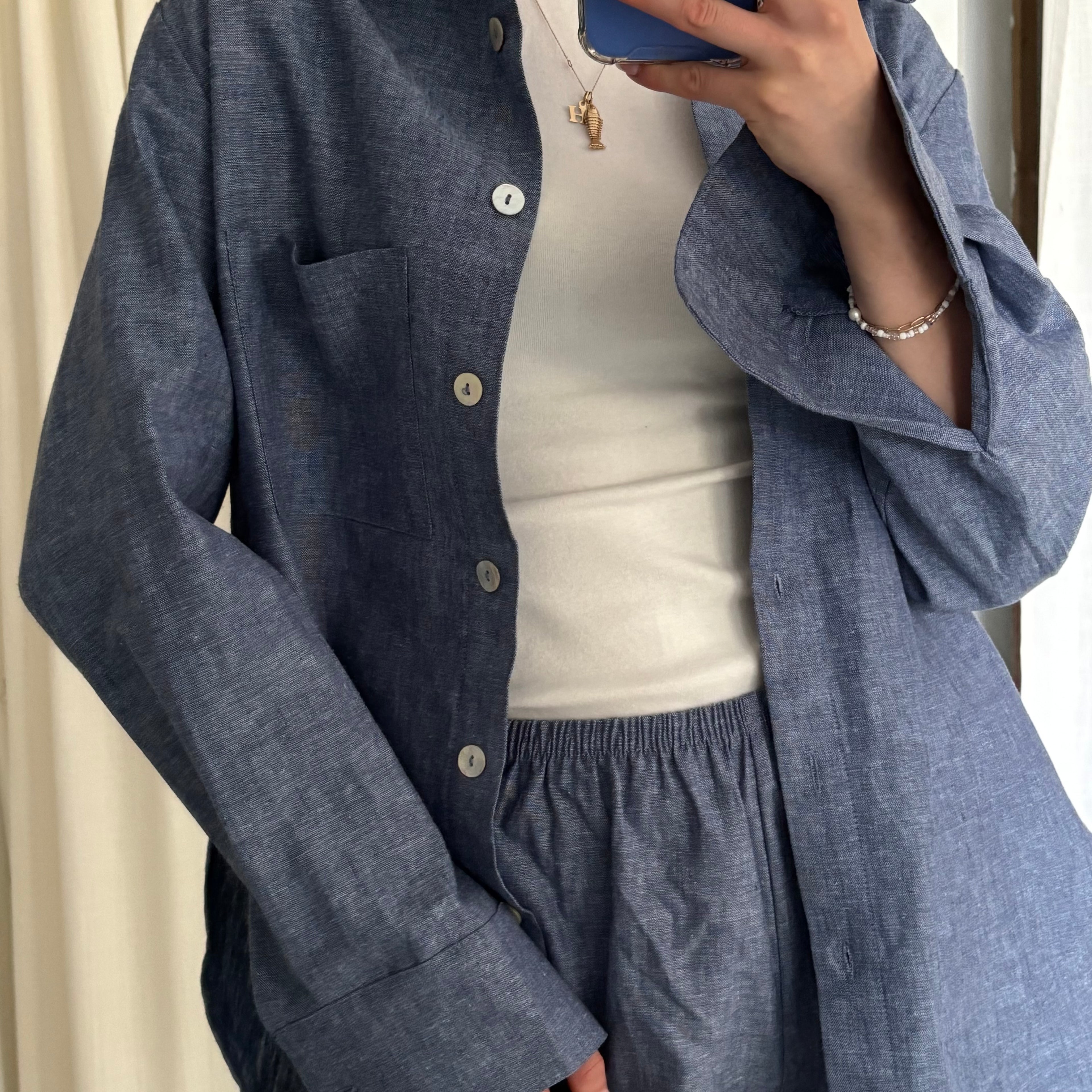 Daily Button Up - Denim Chambray