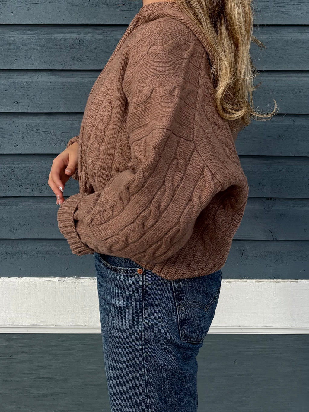 The Rosie Cable Hoodie - PANGOLIAN