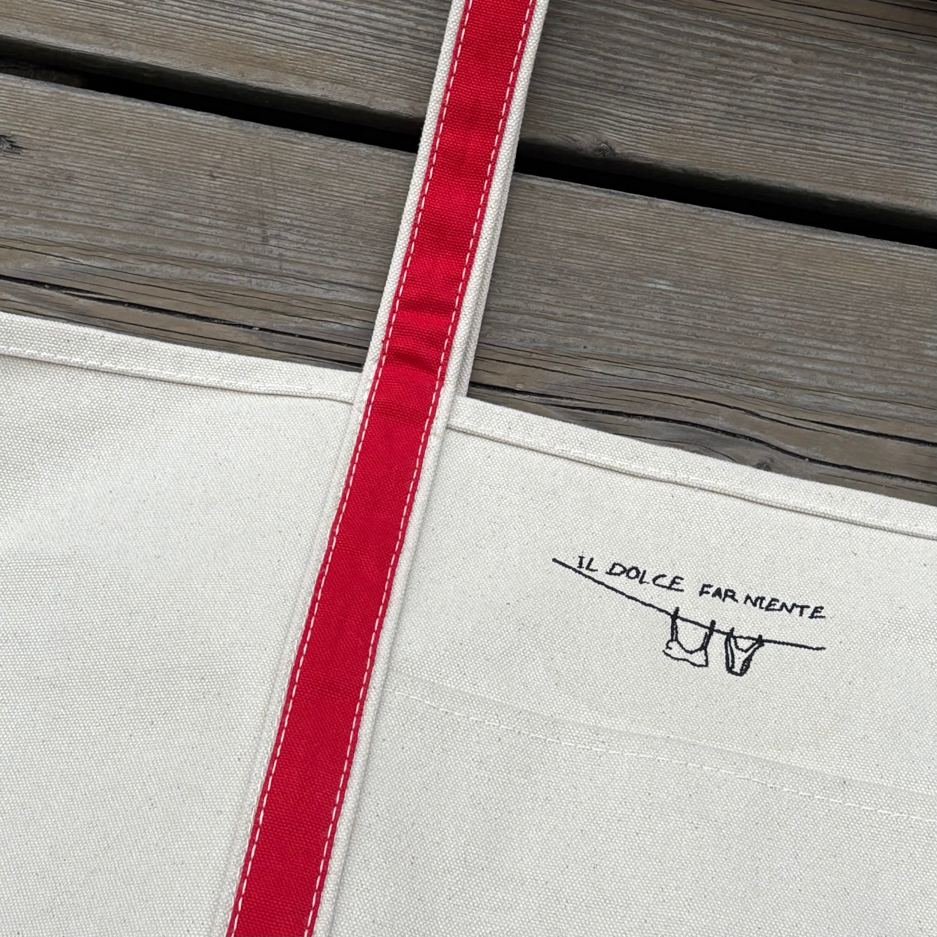 Boat Tote Red (M) - Ill Dolce