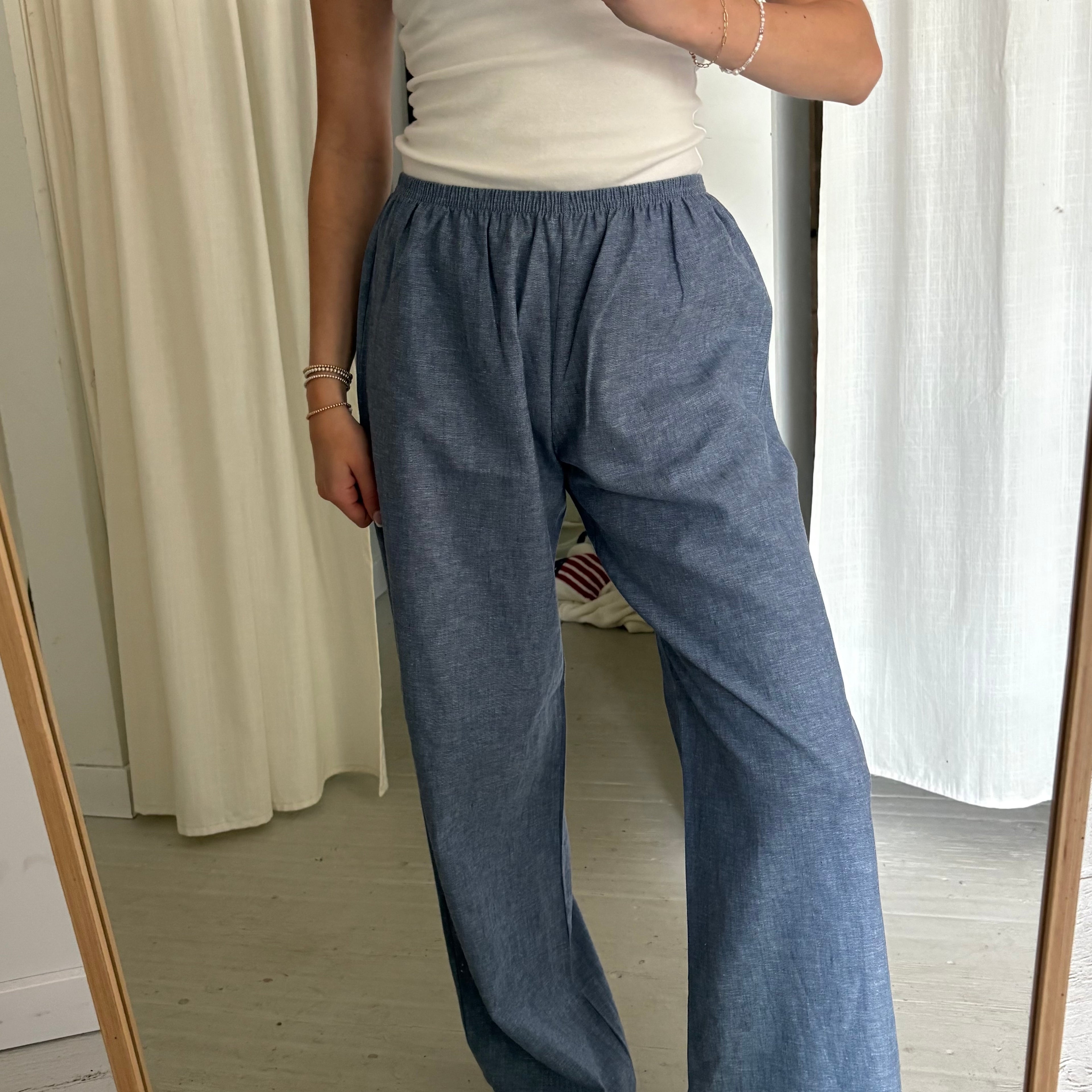 Daily Pant - Denim Chambray
